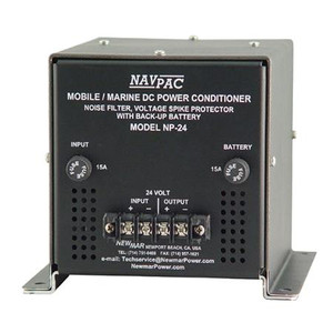 NEWMAR Nav-Pac incorporates noise filter, voltage spike suppressor and back up battery.