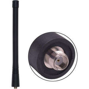 LAIRD 150-162 MHz 6" portable molded antenna. Covered SMA female connector. .