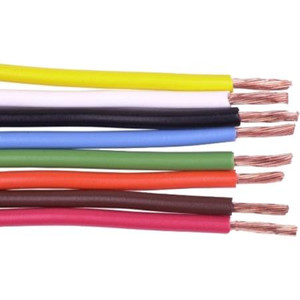 CONSOLIDATED 1 conductor 8 gauge PVC insulated copper strand wire. 19 x 21 Strand.Color BLACK,100 ft roll