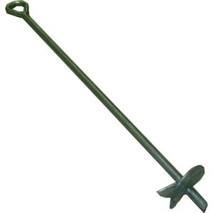 ROHN Hot Dip Galvanized Screw Anchor 3' x 1/2". Ideal for guyed telescoping masts.