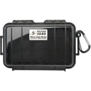 PELICAN Waterproof Cell phone case w/pressure purge valve are dust/crush proof. Inside dimensions: 6-9/16"Lx 3-15/16"W x 1-3/4"D. Solid Black/Black