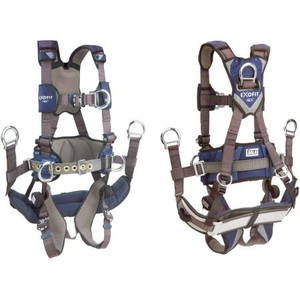 CAPITAL SAFETY Exofit NEX Tower Safety Harness. Aluminum D rings, Hybrid comfort padding. Integrated trauma Straps. Size XL