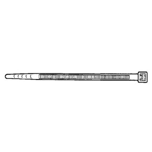 THOMAS & BETTS 14 in Natural color cable tie. 50lb tensile strength. 4-1/8 inch max bundle diameter. 1000 pack. White.