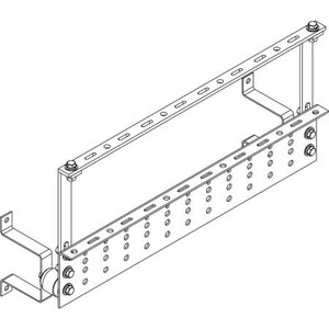 HARGER 8 Unit Wall Mount Lightning Arrestor Bracket and Ground Bar Mounts to a Vertical surface.