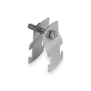 THOMAS & BETTS 1" Steel Universal Clamp w/ SilverGalv(TM) finish. For use w/ Rigid/IMC, EMT conduit and Pipe. Design load 550 lbs.
