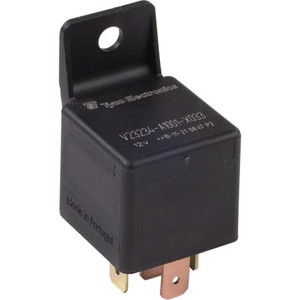 TYCO single pole, double throw horn relay. 12v, 50A at 150,000 cycles. Mounting bracket, Internal resistor. High Capacity.