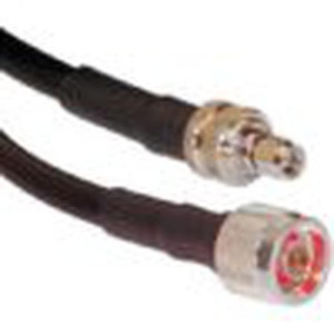 WIRELESS SOLUTIONS 3' LMR400UF Jumper. Made of LMR400UF with N Male (14515) and SMA Male (410143) on each end.
