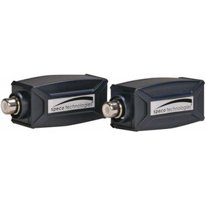 SPECO Audio Cat5 Extender Gold-plated RCA female to RJ45 Available for 75 - 120 ohm cable No power required, Sold in Pairs
