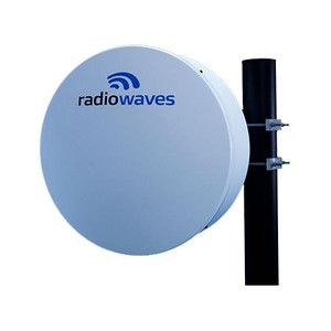 RADIOWAVES 24.25-26.50 GHz 2' High Performance Microwave Antenna. Single Pol. 40.2dBi mid gain. Rectangular Remec Radio Interface. Incl pipe mnt & Radome