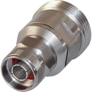 RF INDUSTRIES 7/16 DIN Female to N Male White Bronze (tri-metal) Stainless Steel Coupling Nut. Low PIM <lt/>-150dBc. VSWR <lt/>1.10:1. Up to 5,500MHz.