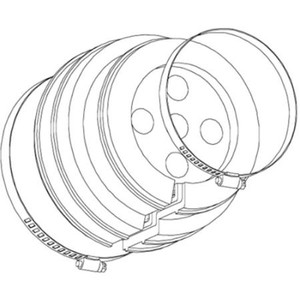 RFS Cable boot for E65 cable. 4"boot with 1 hole.