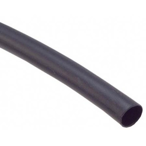 3M FP-301, Flexible Polyolefin tubing. 3/8" diameter before shrinking. 2:1 shrink ratio. 100 foot roll. Black