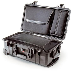 PELICAN- 1510 Laptop Overnight Case accommodates most laptops up to 15.4" and features a cloth-lined garment compartment.Exterior dim 22"x13.81"x9"