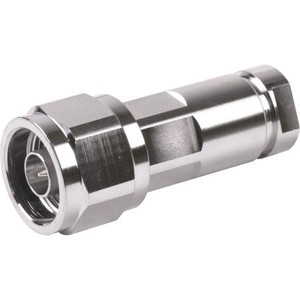 COMMSCOPE N Male Postive Lock 1/4" for LDF1-50 cable. Hex Head, captivated silver center pin, trimetal body.