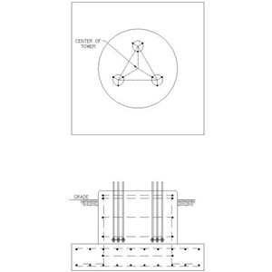 SABRE LDA Series Anchor Bolt Foundation Materials Section 7. Includes Base Shoes, Anchor Bolts, Templates, and Foundation Design (normal soils).