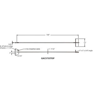 ROHN Anchor Rod Assembly 14' rod with flat concrete anchor and a equalizer plate that allows up to five wire attachments. No attachment hdwr.