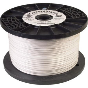 CONSOLIDATED 2cond Zip Cord Wire. 1000' spool. 18 Gauge WHITE