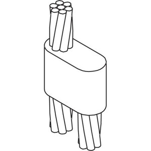 ULTRAWELD Mold for 4/0 Run to 4/0 Tap Connection of 4/0 stranded cable run to #6 solid tap. Requires MH1 handle clamp and takes 1 x NUWTUBE250.
