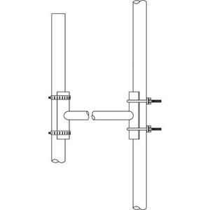 COMMSCOPE side mount kit For mounting DB 222, 224, 264, 314, & 315 antennas. Includes all brackets, clamps, hardware and top sway brace.