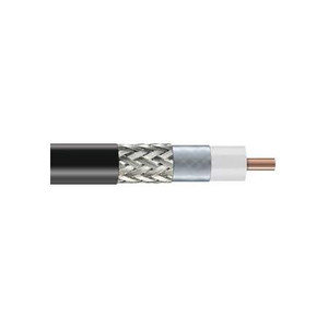 VENTEV TWS-400FR (Fire Retardant) 50 Ohm, Dual Shield Coax Braided Cable, Solid copper cntr condctr, Black PE jckt MSHA Approved P-07-KA080017-MSHA