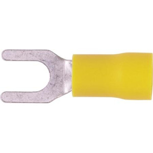 HAINES PRODUCTS Vinyl spade terminal #10. 12-10 gauge wire yellow. 10 pack