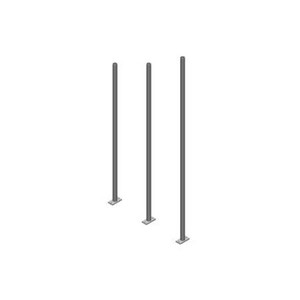 COMMSCOPE Base Shoe Pipe Column. 12ft. Supports waveguide channel. 3.5" OD for use with a variety of pipe head or trusses. Hot dip galvanized steel.