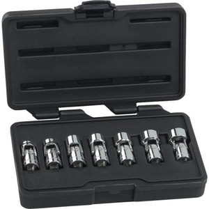 GEARWRENCH 7pc SAE 6 pt Flex socket set. 3/8 drive Inlcudes 3/8", 7/16", 1/2", 9/16", 5/8", 11/16", and 3/4".