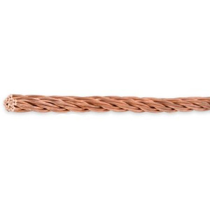 HARGER 1/2" diameter Class II lightning protection cable. 28 strand, 14 ga. copper construction. 50' coil.
