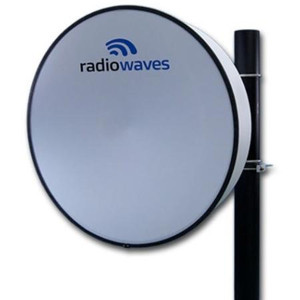 Radio Waves 17.7-19.7 GHz. High Performance Dual Polarized, Shrouded parabolic antenna.3' Dia. 41.8 dB mid gain. UG-596A/U input flange.