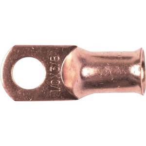 HAINES PRODUCTS One hole copper Lug. Wire gauge 1/0, stud size 3/8" Used for grounding. 10 pack