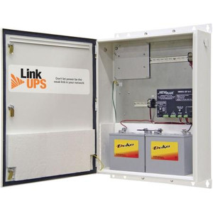 VENTEV LinkUPS Outdoor UPS 48VDC Enclosure 26" X 27" X 12" Supports LinkUPS Nema 3R, Aluminum White Powder Coat Finish. No Batteries.