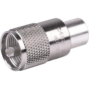 AMPHENOL PL259 connector. Silver plated body for low temperature soldering. For RG8, 9, 11, 13, 63, 87, 149, 213, 214, 216, & 225 cables.