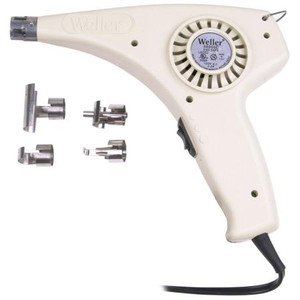 WELLER 250W ESD-safe industrial heat gun. Designed for assembly and repair applications. 750 to 800 degrees. Comes with three reflectors and a baffle, 110V