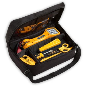 FLUKE NETWORKS Electrical Contractor Telecom kit in cludes a TS30 Test Set, and the basic Telecom installer tool housed in a zippered tool case.