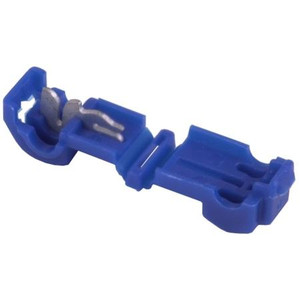 HAINES PRODUCTS T-Tap disconnect for wire sizes 18-14. .250 tab mates with male quick slide connector. Blue .