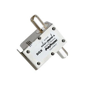 POLYPHASER 800-2500 MHz protector. Used in installations when DC is required to pass in route to powering shelter-based equip. -60 VDC. Equip. N/F - Ant. N/F.