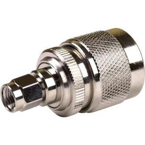 RF INDUSTRIES Reverse Polarity/Gender SMA Male to N Male adapter.