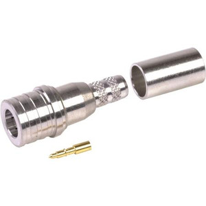 RF Industries QMA Male connector for RG-58,LMR-195 sized foam cable . Solder center pin & solder on ferrule.