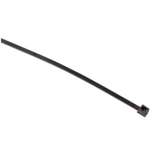 WIRELESS SOLUTIONS 7 1/2" cable tie. 50lb tensile strength. UV BLACK color, 100 pack. 1 7/8 max bundle diameter