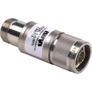 BIRD RF coaxial attenuator. 2 watts 9dB nominal attenuation. Male N to female N connectors.