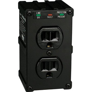 TRIPP LITE 2 output AC line filter. Direct plug in. 15 amp. Diagnostic circuitry and sine wave tracking. For copiers and phone systems.