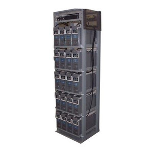 NORTHSTAR Battery rack holds up to 5 strings of 48V batteries. Incl. breakers & cables. 850Ah Max battery Capacity. 24.3"W x 29"D x 84H". Zone 2