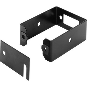 BUD INDUSTRIES cableway ring. Mounts to side of open rack for vertical cableway. 3"x4", heavy guage steel. Black finish. Includes mounting hardware.