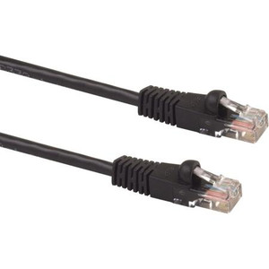 SIGNAMAX 3 foot Category 6 patch cable. Made of twisted pair cable with RJ45 plug on each end. Molded ends. Snag proof. Black jacket.