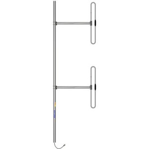SINCLAIR 216-225 MHz dual dipole antenna 5.0dB offset gain. 300 watts. Includes harness w/N male term. internal to mast. 1/2 wave spacing. ORDER MTG. CLAMPS S