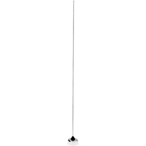 LARSEN 152-162 MHz unity gain 1/4 wave chrome pre-tuned antenna. Order NMO/ Motorola style mount separately. .