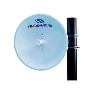 RADIOWAVES 5.25 GHz 2' dia. parabolic antenna. 28.1 dBi gain @ 5.25 GHz. Dual polarization. N female connector. Radome not included.