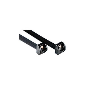 THOMAS&BETTS Double Locking Cable Ties. 13-1/2" Long, 250lb tensile strength. Delrin nylon. Black 25/pk.