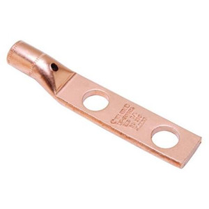 BURNDY heavy duty, two-hole compression ground lug. Terminates 4/0 stranded copper wire. Use Y46 crimp tool and U30RT die set for installation.