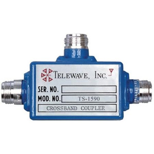 TELEWAVE 132-174/850-960 MHz crossband coupler. 150 watts per channel. 0.3dB insertion loss per pair. N/F term. 2 required. Broadbanded.